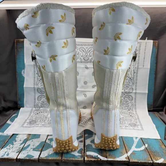 VTG 2005 Adidas Missy Elliot Insulated Fur Lined Cream Suede Boot 133084 Wmn  8 - Picture 8 of 11